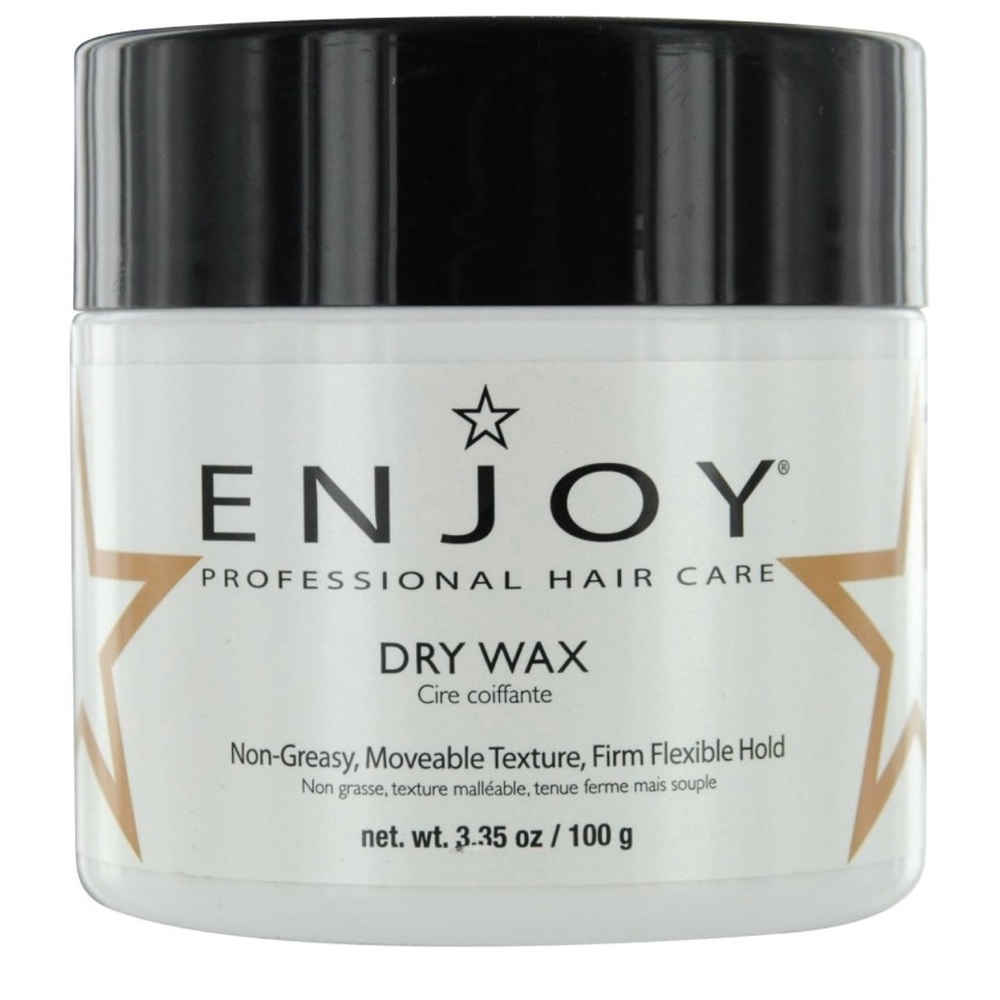 ENJOY PROFESSIONAL HAIR‎ CARE DRY WAX - ORIGINAL WHITE CONTAINER 3.35 OZ NEW